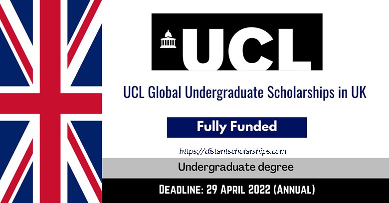 UCL Global Undergraduate Scholarships 2022