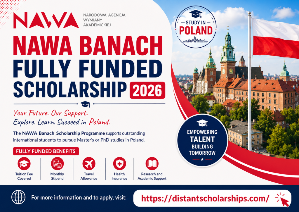 NAWA Banach Fully Funded Scholarship 2026 in Poland